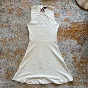 Theory White Knitted Dress